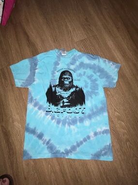 Bigfoot Tie-Dye Short Sleeve Tee - Blue